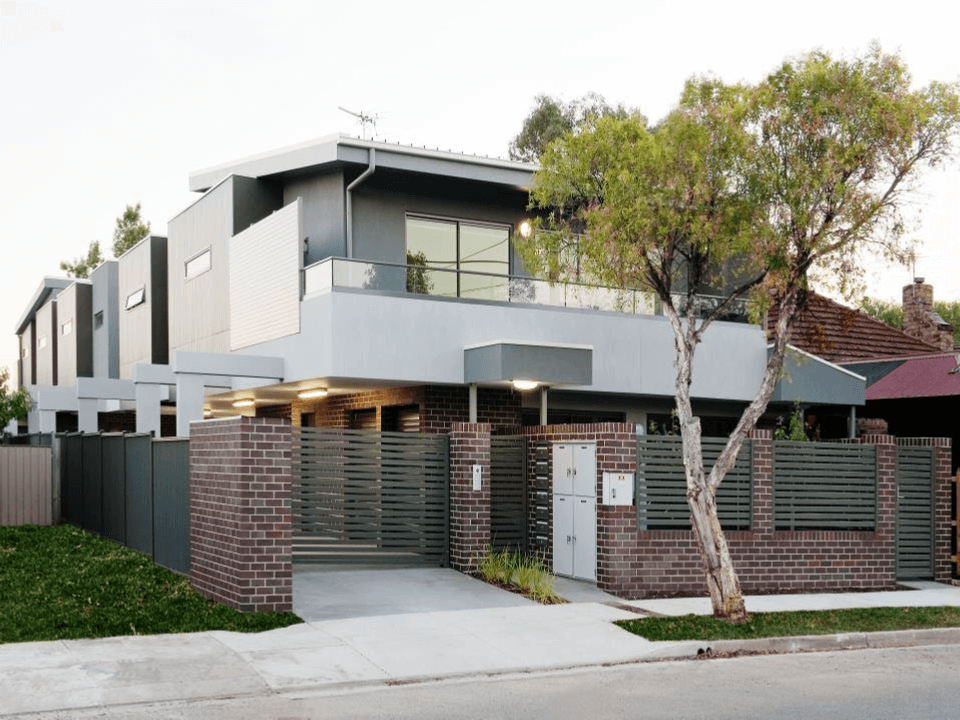 Street view of Geelong Affordable Housing Development